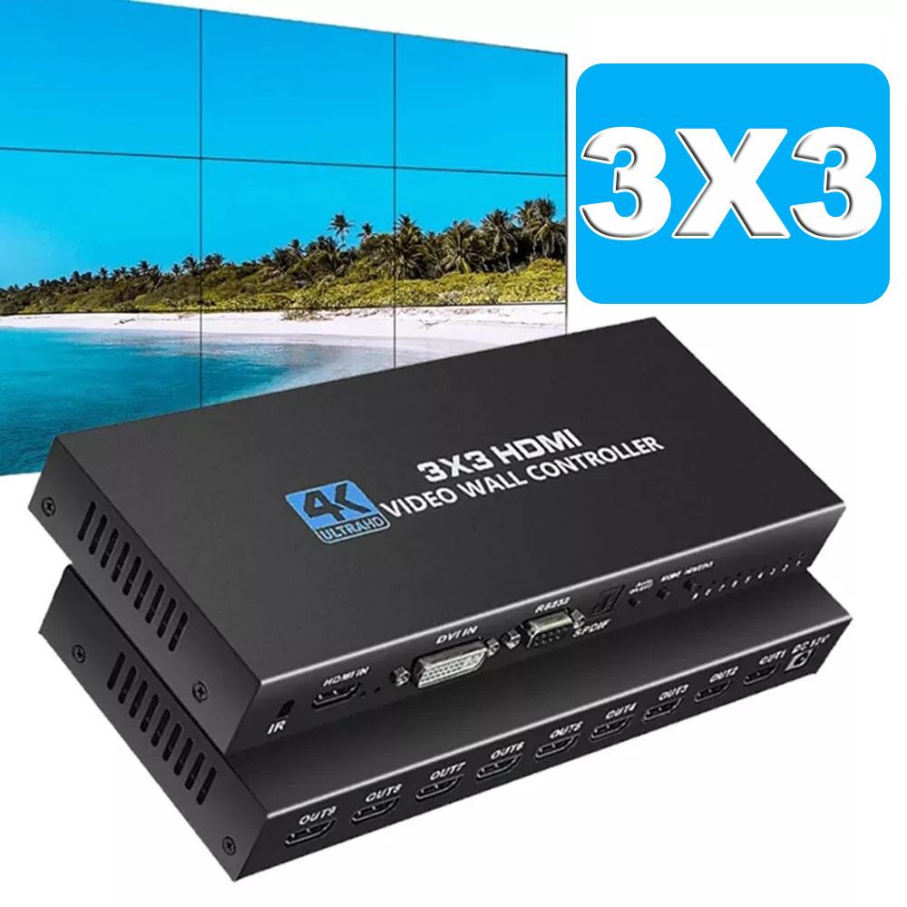 Home Cinema Screen - 4K HDMI 비디오 월 컨트롤러 3X3/2X3/2X2