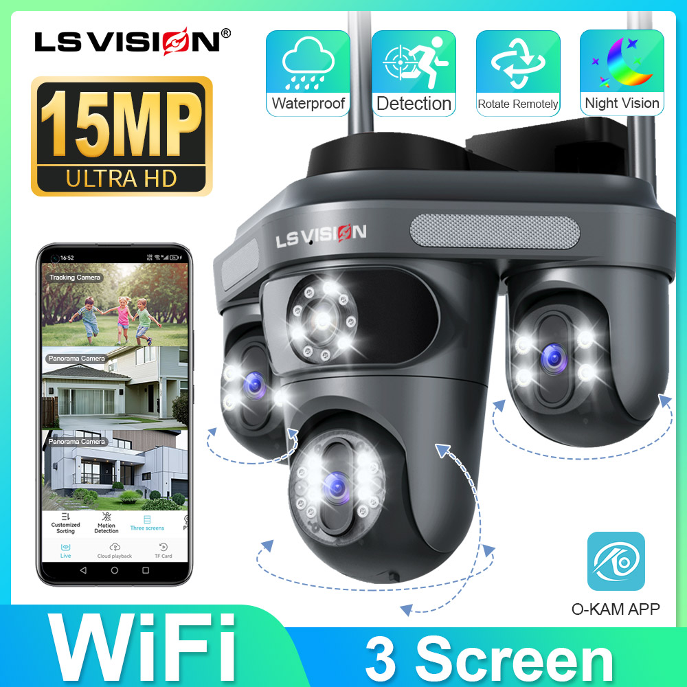 Home Cinema Screen - LS VISION 트리플 스크린 카메라 WiFi