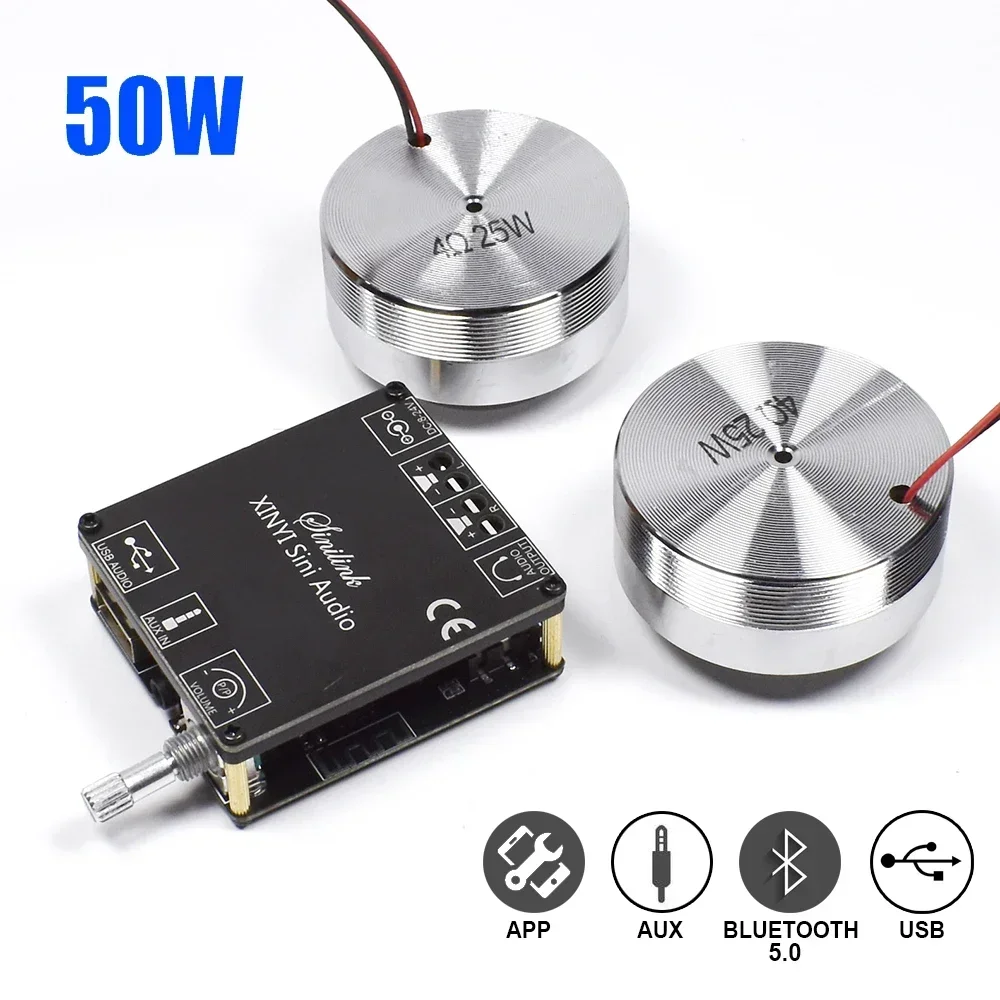 Home Cinema Wireless - 2*25W 휴대용 스테레오 진동 스피커 오디오
