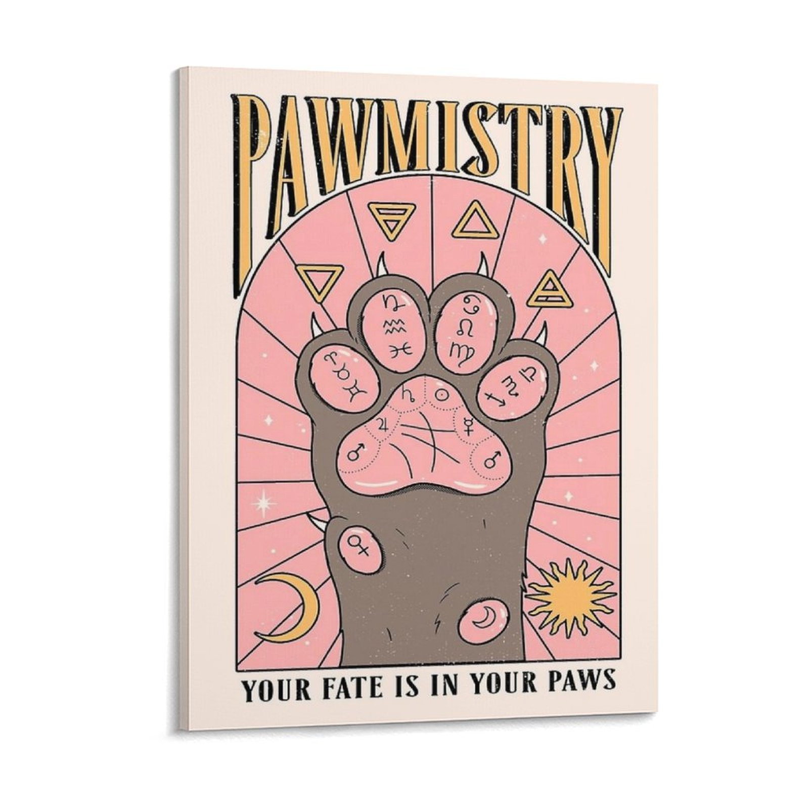 Home Cinema Decor - Pawmistry 캔버스 회화 포스터 시네마 캐릭터