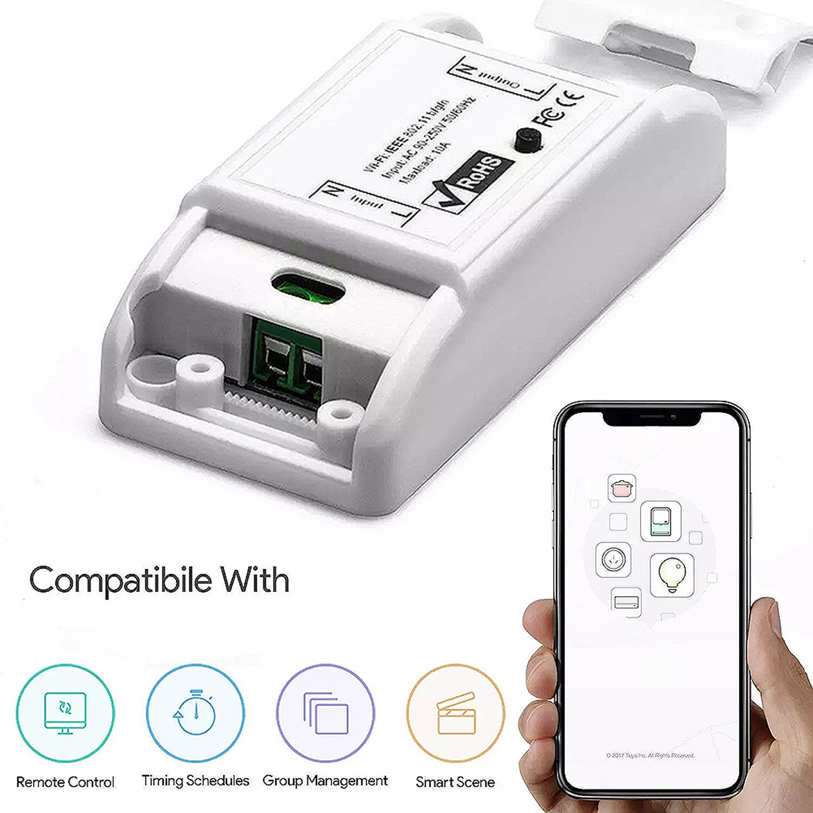 Universal Remote Control - 1개입 와이파이 스마트 스위치, 범용 가전제품