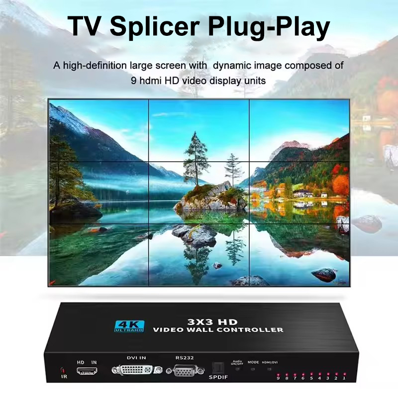 Home Cinema Screen - 4K HDMI 비디오월 컨트롤러 3X3 2X3