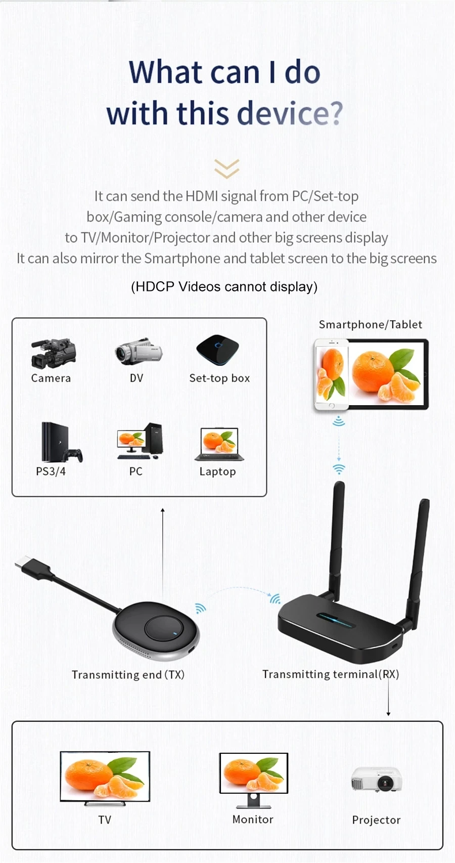 무선 전송 비디오 송신기 수신기, VGA HDMI 익스 - Home Cinema Wireless 리뷰 및 가격