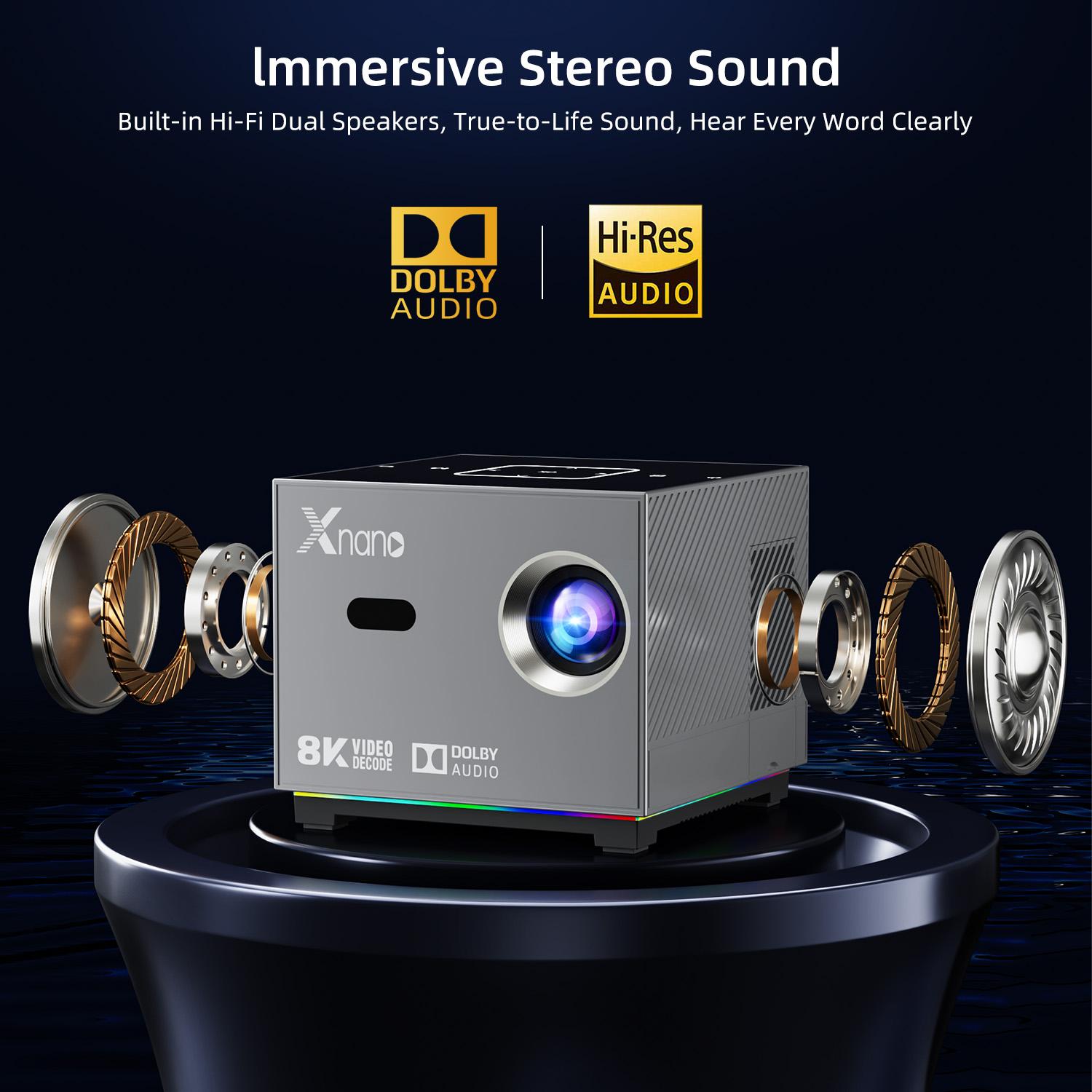 Xnano 휴대용 스마트 프로젝터 기본 720P 지원  - Home Cinema Rack 리뷰 및 가격