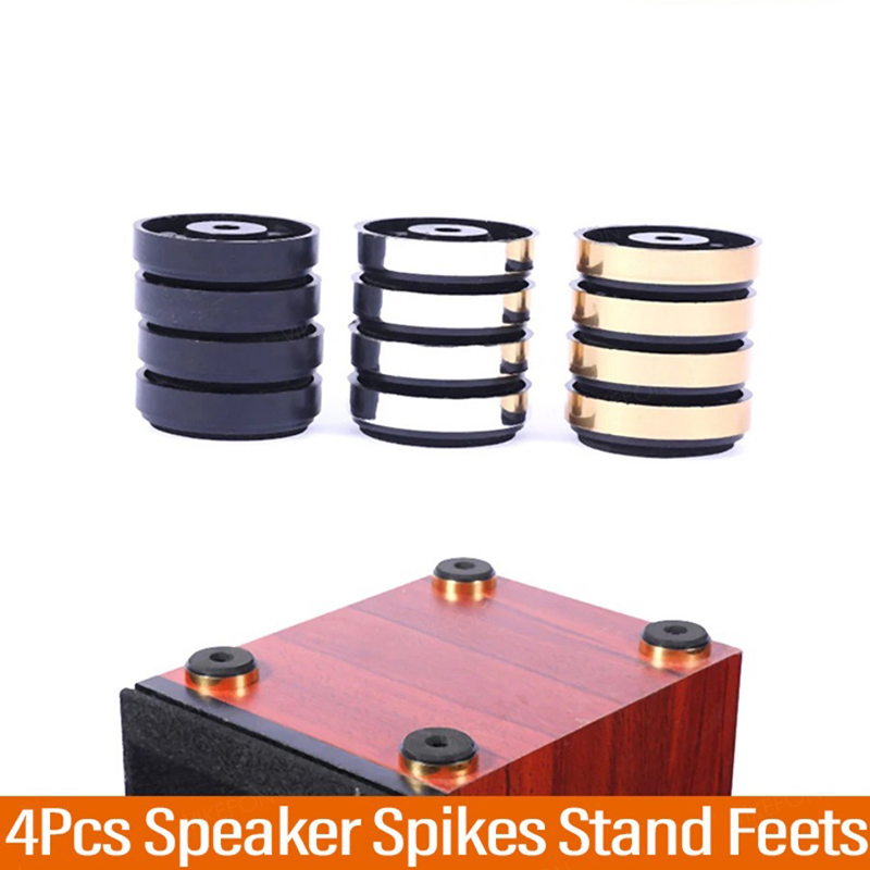 4pcs 스피커 충격 방지 스탠드 피트 오디오 액티브  - Home Cinema Rack 리뷰 및 가격