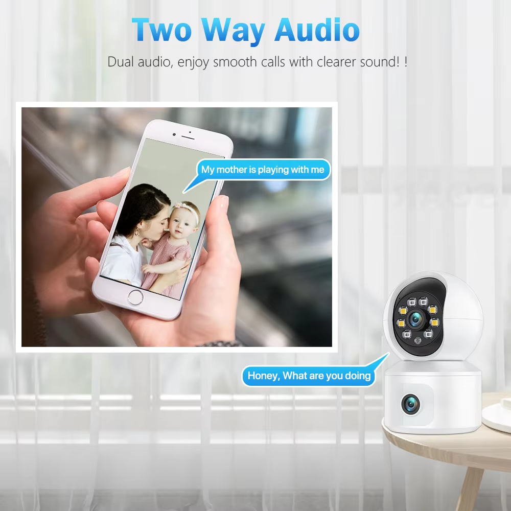 6MP ICSEE WiFi IP 카메라 듀얼 렌즈 듀얼 - Home Cinema Screen 리뷰 및 가격