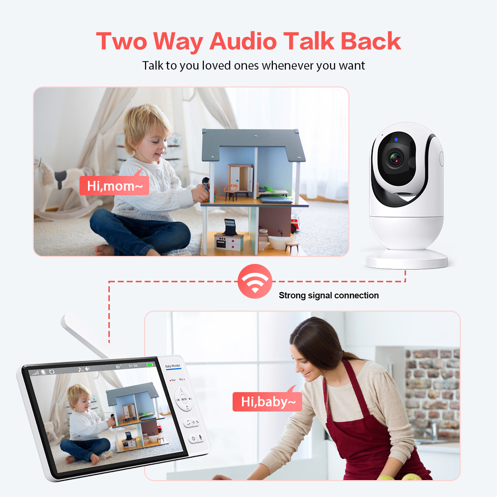 비디오 베이비 모니터 7'' 1080P HD 대형 디스 - Home Cinema Wireless 리뷰 및 가격