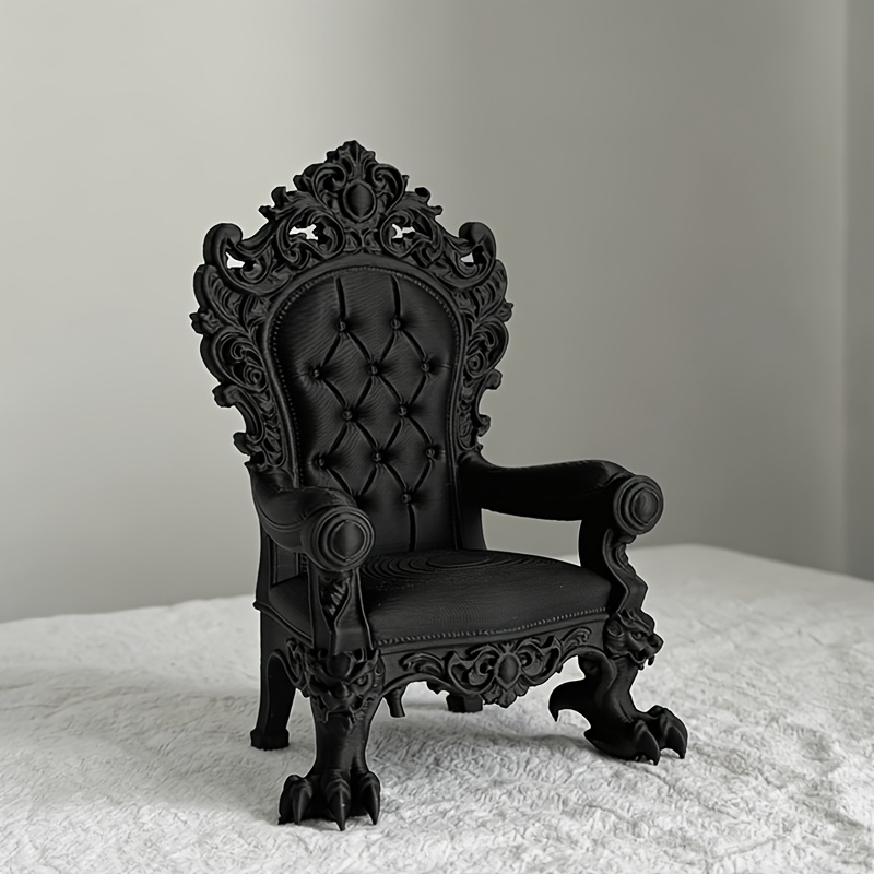 1피스 고급 왕좌 모델 – 고딕 스타일 – 다크 브라운 - Home Cinema Decor 리뷰 및 가격