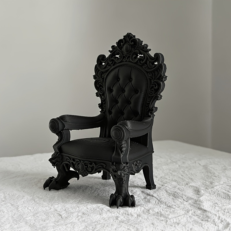 1피스 고급 왕좌 모델 – 고딕 스타일 – 다크 브라운 - Home Cinema Decor 리뷰 및 가격