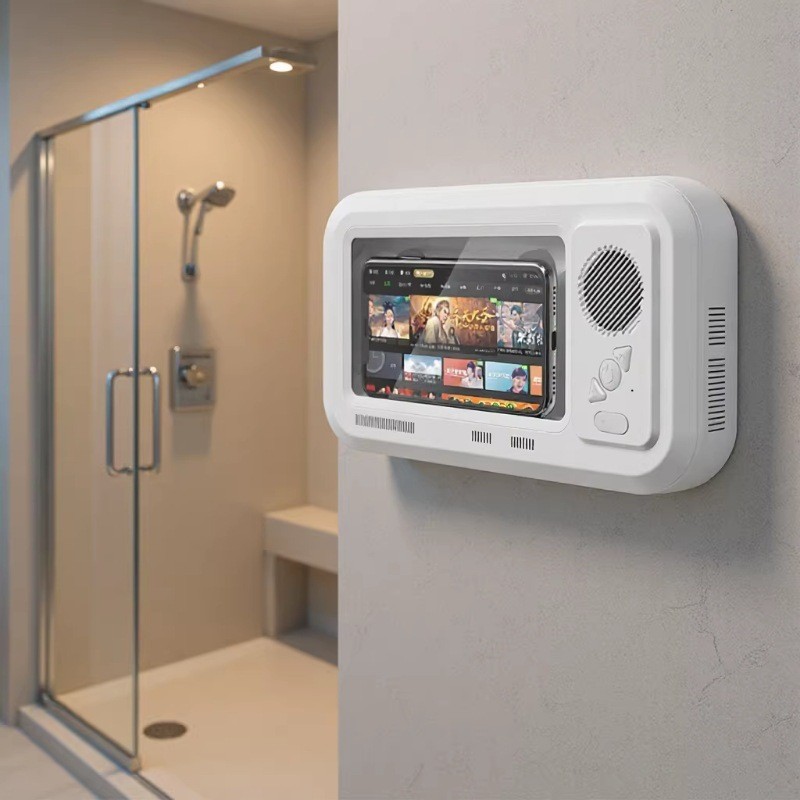 방수 터치스크린 폰 홀더 블루투스 스피커 내장 휴대용  - Wall Mount Speaker 리뷰 및 가격