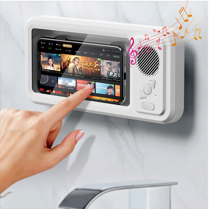 방수 터치스크린 폰 홀더 블루투스 스피커 내장 휴대용  - Wall Mount Speaker 리뷰 및 가격