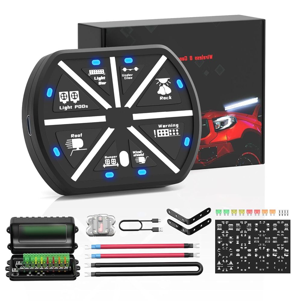 8갱 스위치 패널 범용 회로 제어 릴레이 시스템 박스  - Universal Remote Control 리뷰 및 가격