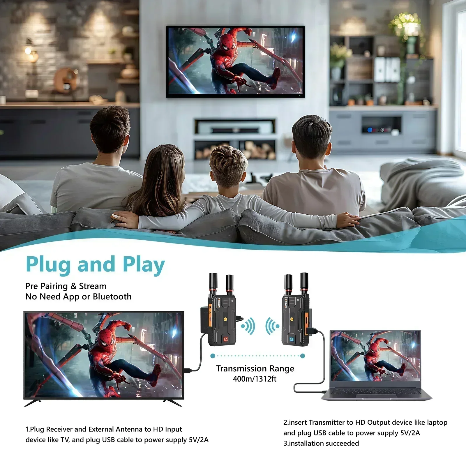 Vrriis WL097 PRO 4K 무선 오디오 비디오 - Home Cinema Wireless 리뷰 및 가격