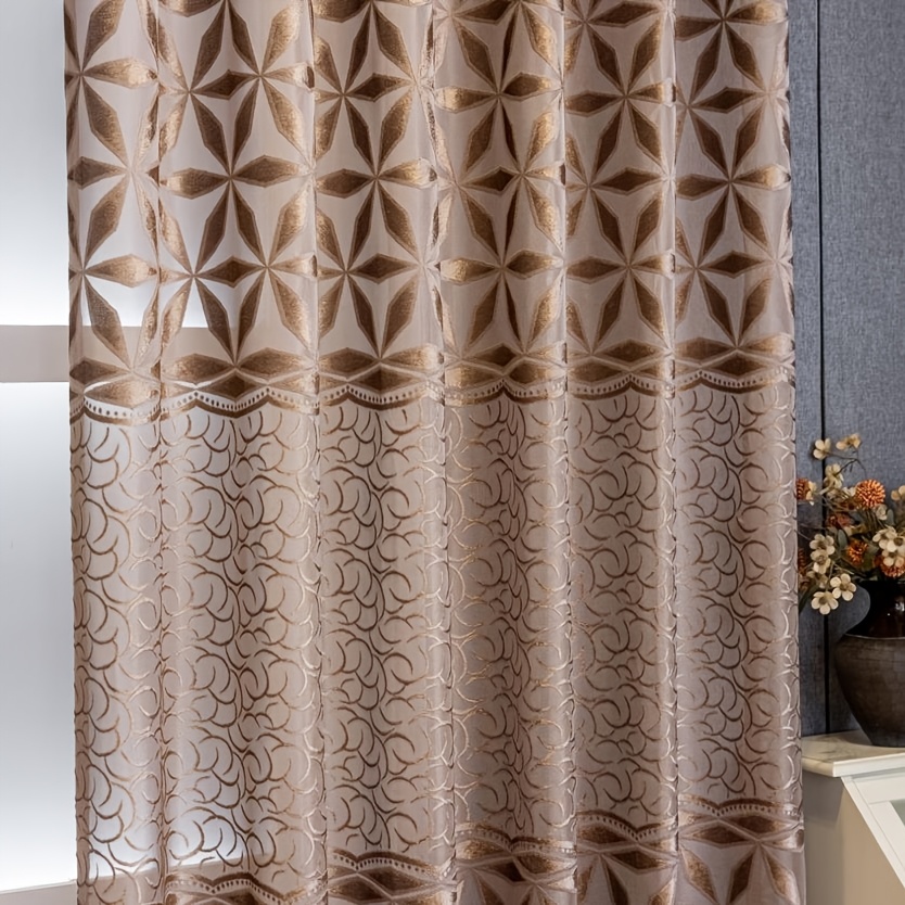 1PC 고급 유럽풍 기하학적 별 패턴 암막 커튼, 두꺼 - Blackout Curtain Thick 리뷰 및 가격