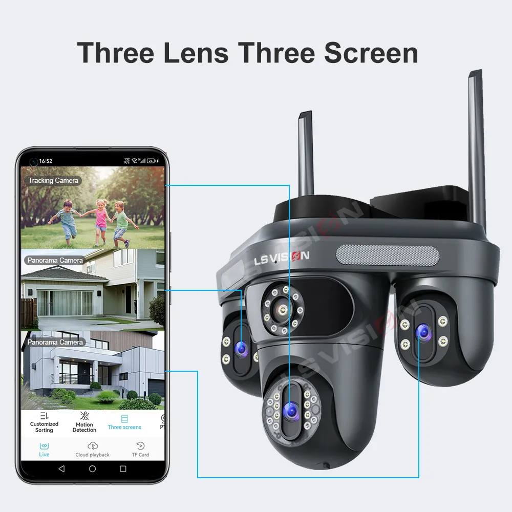 LS VISION 트리플 스크린 카메라 WiFi 6K  - Home Cinema Screen 리뷰 및 가격