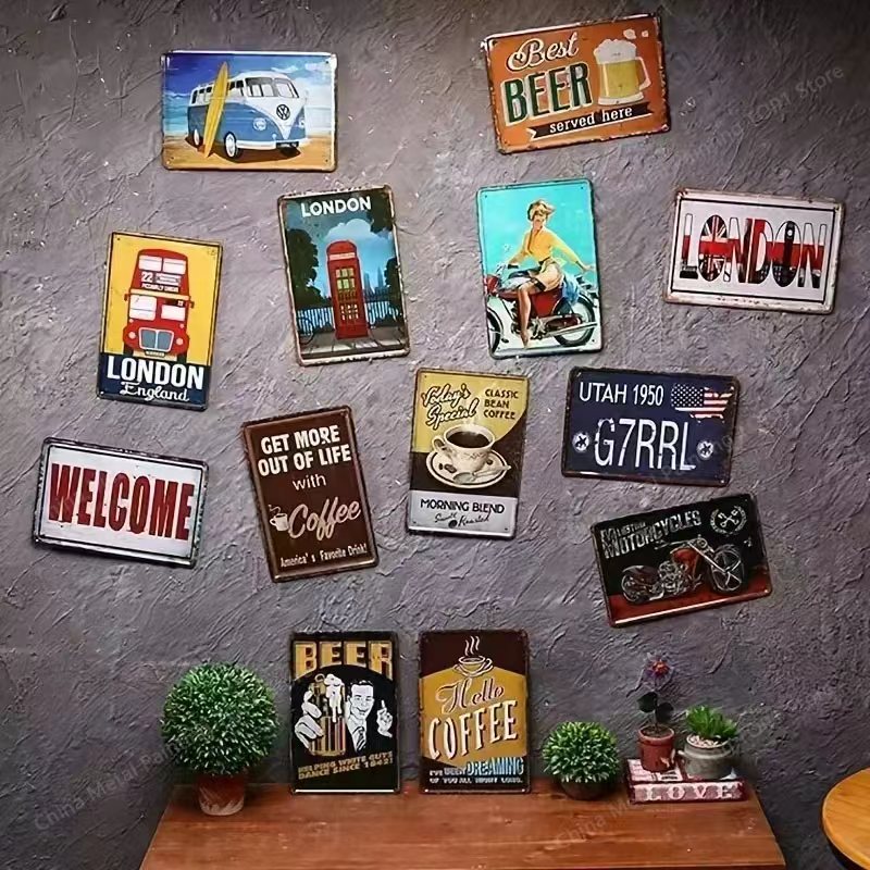 팔레스타인 지도 아랍어 캘리그라피 포스터 금속 간판 차 - Home Cinema Decor 리뷰 및 가격