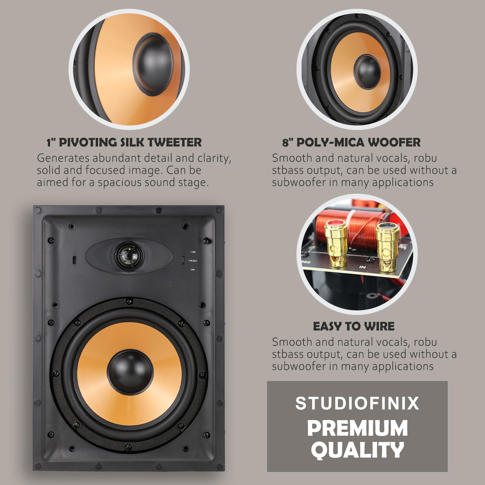 스튜디오피닉스 8인치 2웨이 매립형 스피커 120와트  - Home Cinema Rack 리뷰 및 가격