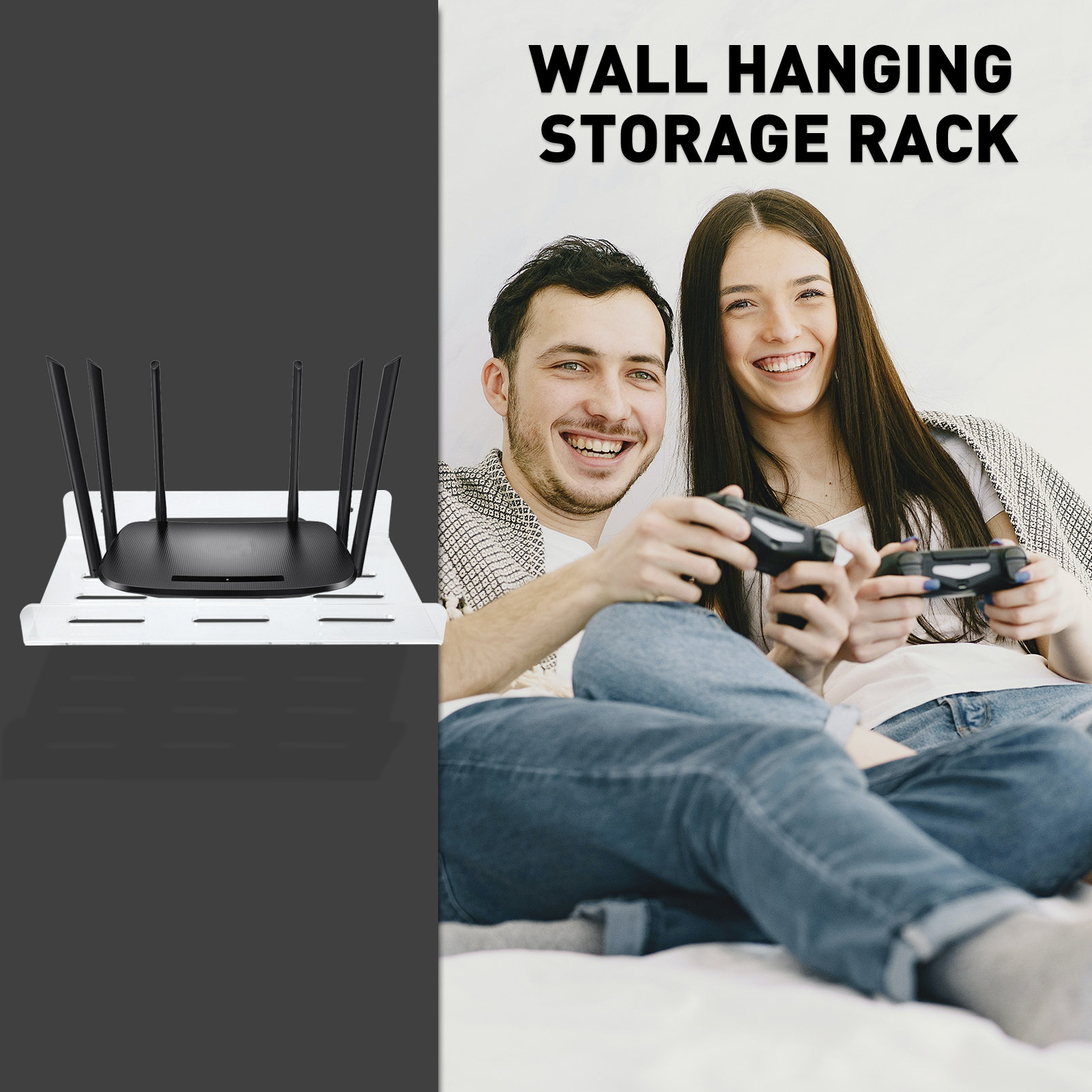 1세트 라우터 보관 선반, 벽걸이형 정리대, 아크릴 소 - Wall Mount Speaker 리뷰 및 가격