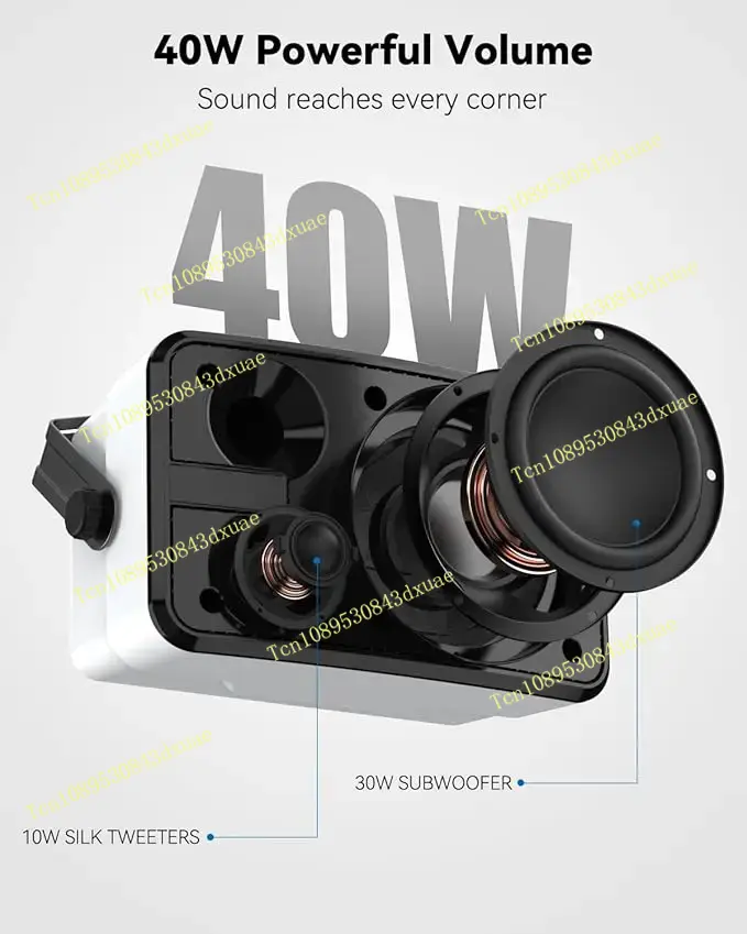 인와 아웃도어 블루투스 스피커, 스피커 간 무선 동기화 - Wall Mount Speaker 리뷰 및 가격