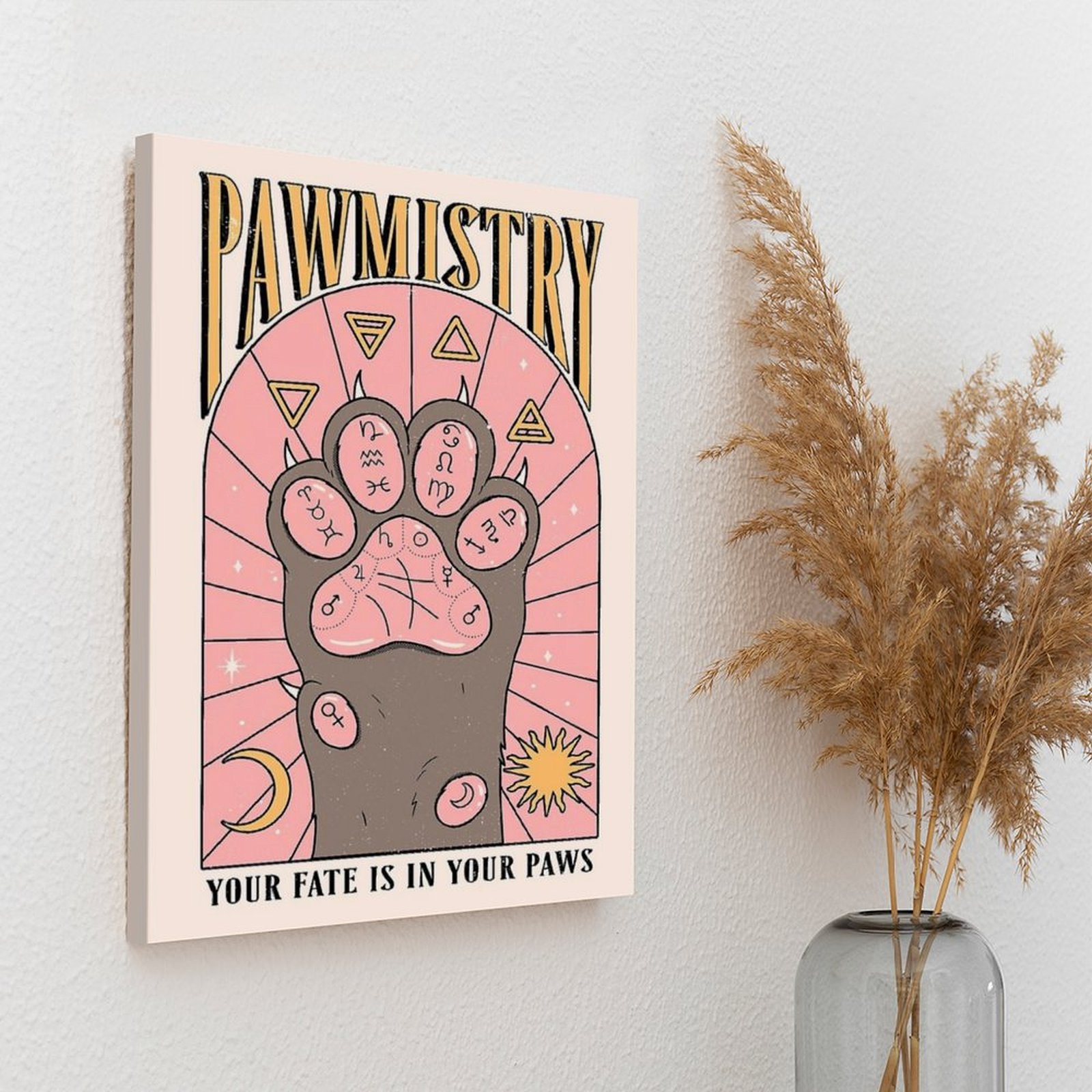 Pawmistry 캔버스 회화 포스터 시네마 캐릭터 클 - Home Cinema Decor 리뷰 및 가격